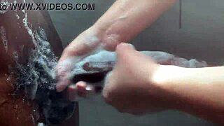 Horny college white girl worships my huge BBC