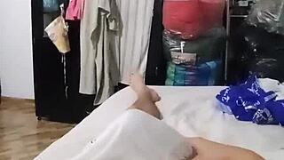 Neighbor Secretly Films Latina Deepthroating His Monster Cock Neighbor