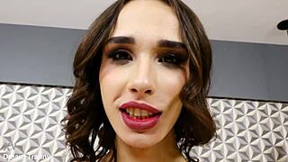 trans teen lanah frias fingers ass cums solo hard dt1132