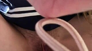 i crave fucking this russian cutie's tight anus in miniskirt and stockings doggystyle