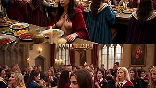 arcadia academy music video sfw and nsfw side-by-side all ai generated women