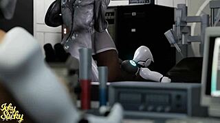 Ever seen a huge ass robot slammed by a monster alien cock?