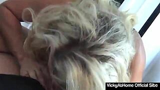 Vicky Vette milf rides hard cock cowgirl style 🔥🍑