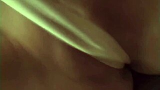 This blonde milf with big fake tits bends over the sofa for small cock anal then takes a facial cumshot