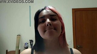 cute pregnant teen homemade video teases her belly fetish quivering on cock