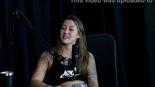 She explained her name, stroked his cock, planned eurotrip, then group fucked with Elisa Sanches in sheer red