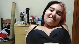 cute pregnant teen homemade video teases her belly fetish quivering on cock