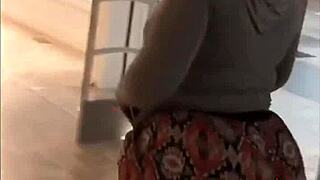 she bends over slowly revealing that massive fat ass begging to be licked silly