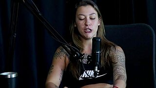 She explained her name, stroked his cock, planned eurotrip, then group fucked with Elisa Sanches in sheer red
