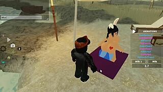 roblox slut rides monster bbc bareback shaking ass in deep doggystyle