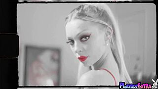 Blonde Teen Aubrey Destremps Teases Perfect Shapes Undressing