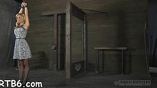 bound couple explores intense penis play