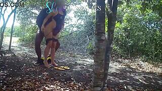 chubby latina wife bends for bbc in wild beach quickie