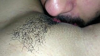 Licking the juiciest greluda pussy on athletic milf housewife with big clit and swollen lips homemade style