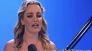Charlie Forde Blonde Milf Interview Leads To Intense Solo Masturbation Display