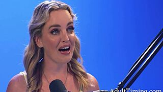Charlie Forde Blonde Milf Interview Leads To Intense Solo Masturbation Display