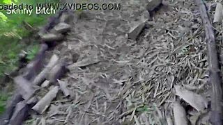 skinny african legs spread wide for domination sex in the forest