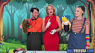 I crave freeusing blonde milf and teen on Sesame Street