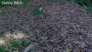 skinny african legs spread wide for domination sex in the forest