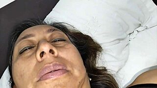 colombian step aunt squirts wildly waiting for my young cock pounding