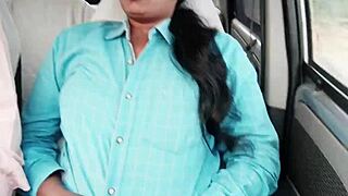 teen girl moans in uncle's car sex with telugu dirty talk