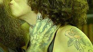tattooed rocker sneaks anal thrills with his busty latina girlfriend