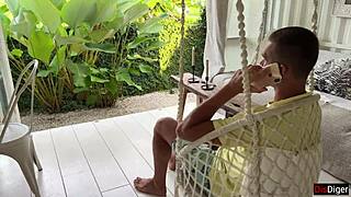 tricked snake catcher pounded outdoors squirts wildly then gulps cum