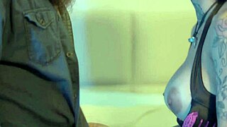 tattooed rocker sneaks anal thrills with his busty latina girlfriend