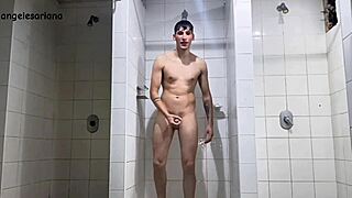 lukasmaster's huge cock devours tight ass in locker room