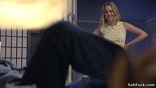 Groom Pounds Bound Fiance and Slave in BDSM Rough Hardcore Bondage Session