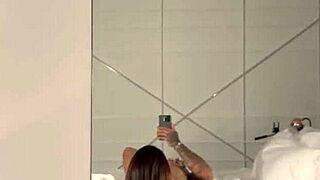 luiza marcato gives MORNING blowjob HANDJOB to muscular stud