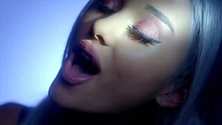 ariana grande's cute petite tongue focus drives you wild