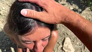 punished 18yo teen assfucked doggystyle bent over on farm after caught