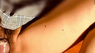 argentine model nympho spreads legs wide for boss during fitness practice session