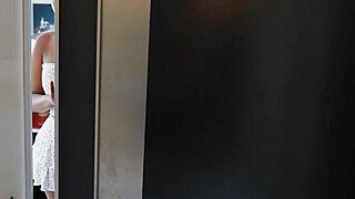 i catch my roommate showering and can't stop watching her wet body move