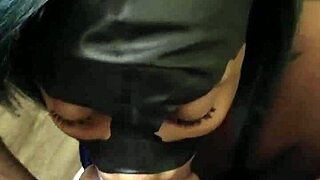 Bold Masked Lalola Klitz Swallows Monster Cocks Like Pro Sucker