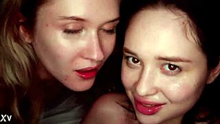 blonde brunette girlfriends swap for double penetration orgy, moaning as muscular studs drill deep and swap cumshots