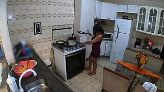 aren't you jealous watching me cook for my lover while hubby's slaving away???