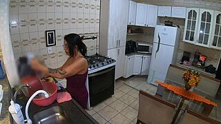 aren't you jealous watching me cook for my lover while hubby's slaving away???