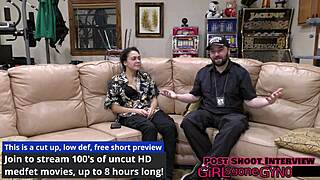 mara luv's backstage second opinion in latex gloves fetish