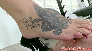 Foot Fetish Curvy Babe Doggystyled After Oral Sucking Tattoo Feet