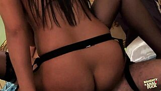 thick brunette and blonde explore strapon fun in steamy threesome session