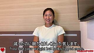 Sexy Muscular Japanese Aki Rips Clothes for Intense Pov Pounding