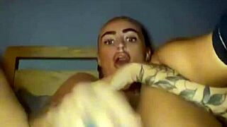 Thick Goth Teen Fingers Tattoo on Her Big Ass and Tits