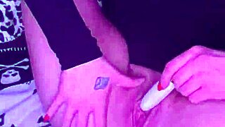 Dirty Goth Milf Raven's Pussy Stretched with Dildo Toys
