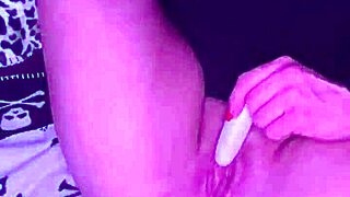 Dirty Goth Milf Raven's Pussy Stretched with Dildo Toys