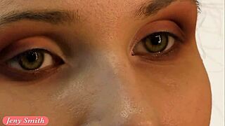 jeny smith's red corset stockings tease drives me wild with desire