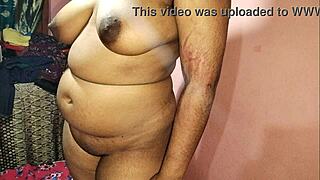 Desi Indian wife takes husband's hard anal pounding full gand chudai cream pie