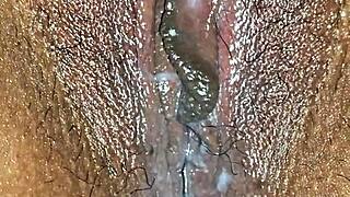 Sexy Latina Milf's Juicy Pussy Creampied Up Close