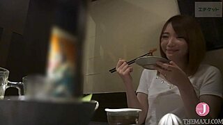 We taste Maki and Emi asses after izakaya meetup cowgirl blowjobs orgasms